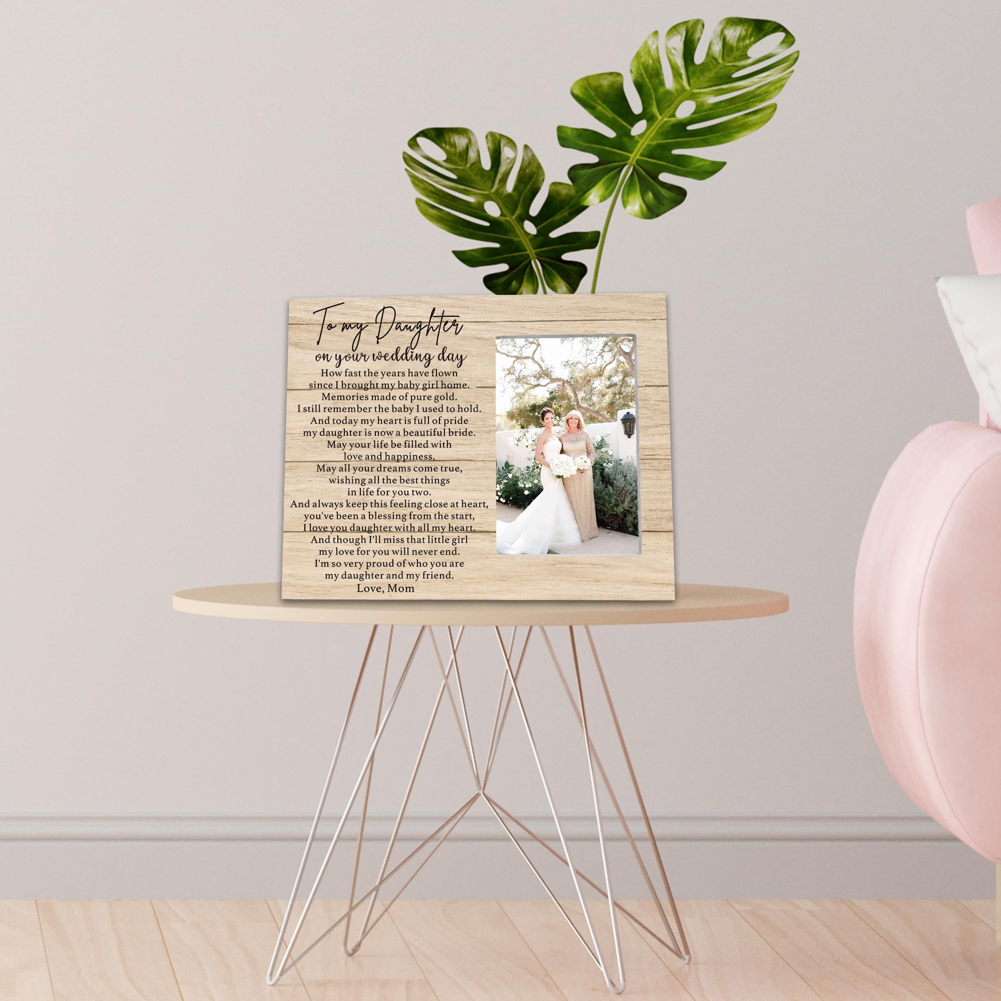 Cadre Photo Ruyup Pour Belle-mère – “Merci D'avoir élevé L'homme De Mes Rêves” – 20,3x25,4 Cm – Bois MDF