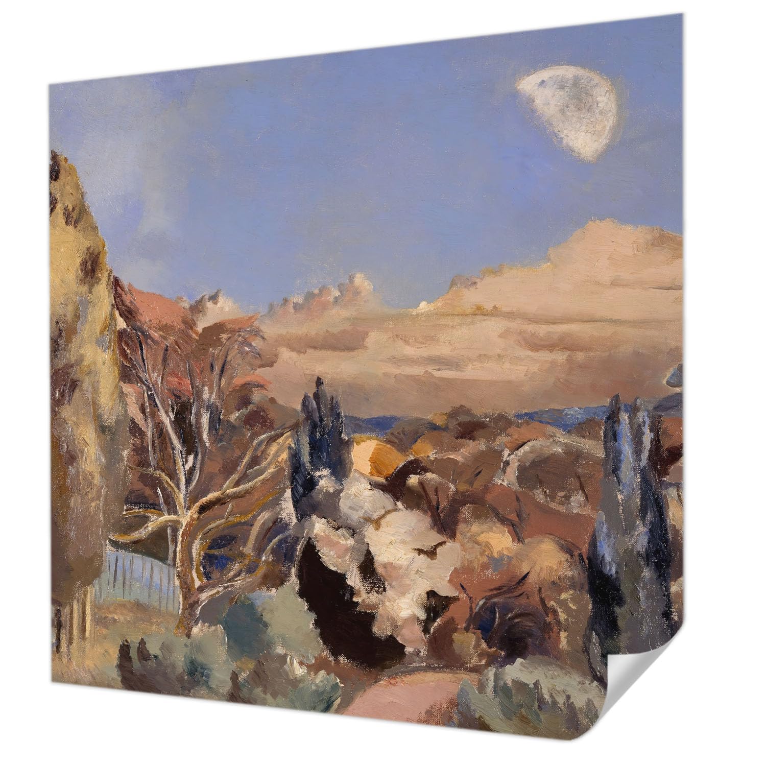 Papier peint adhésif lavable et résistant Tulup motif forêt 250x250