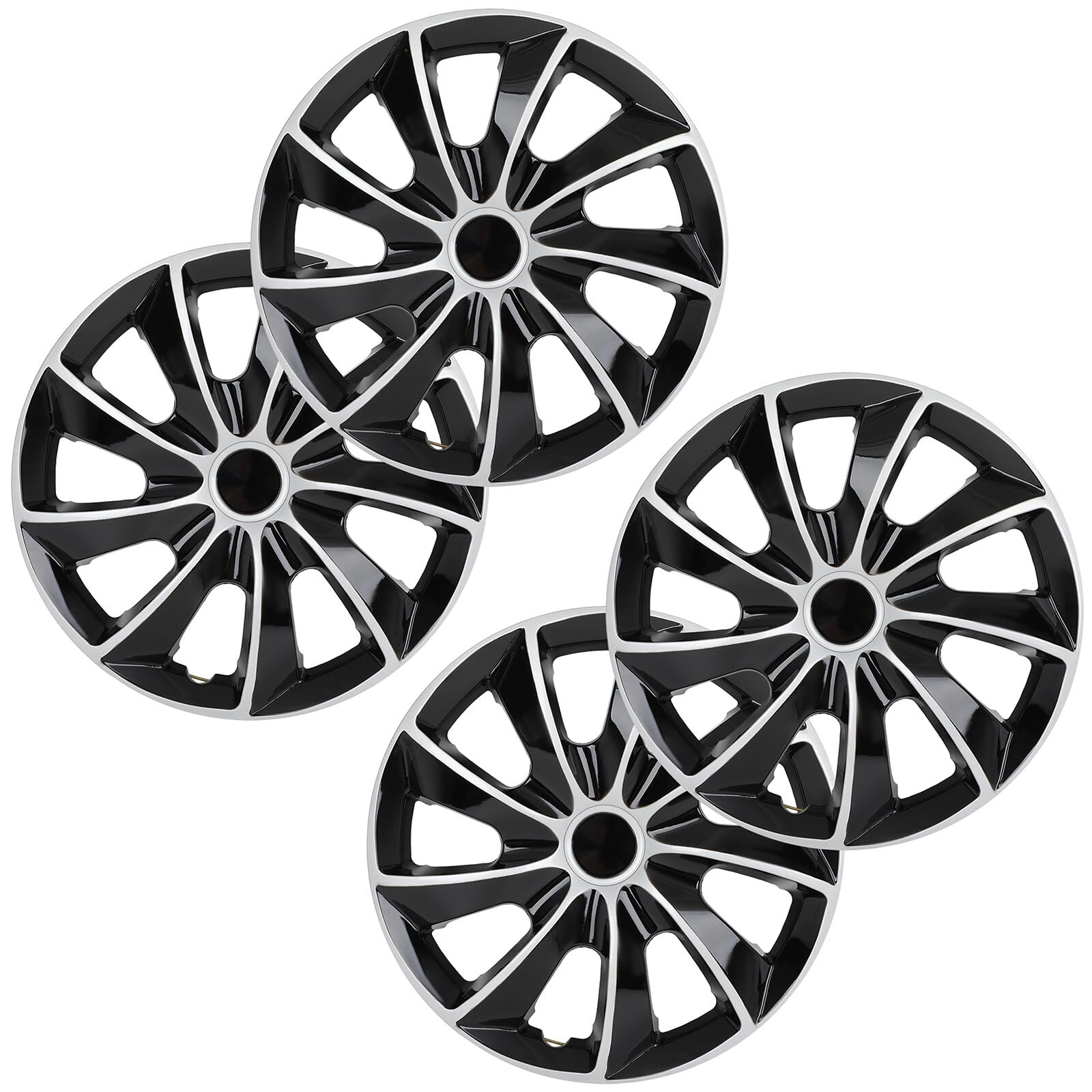 SCITOO Snap On Hubcap Rim 15 inch Auto Tire Replacement Exterior Cap OEM Steel Wheel Hubcaps Wheel Cover