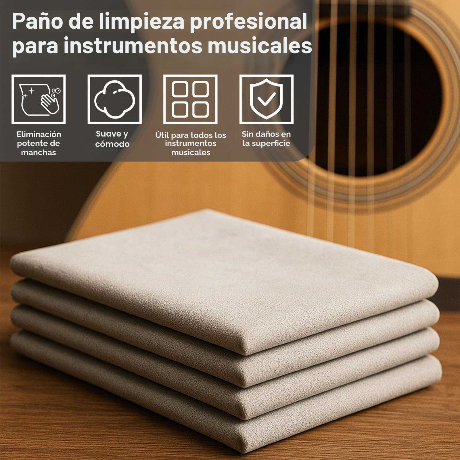 Kit Mantenimiento Guitarra 9 piezas, Kit Limpieza Guitarra: Fret Polish, Guitar Cleaning Solution, Fretboard Lemon Oil, Guitar String Cleaning & Polish