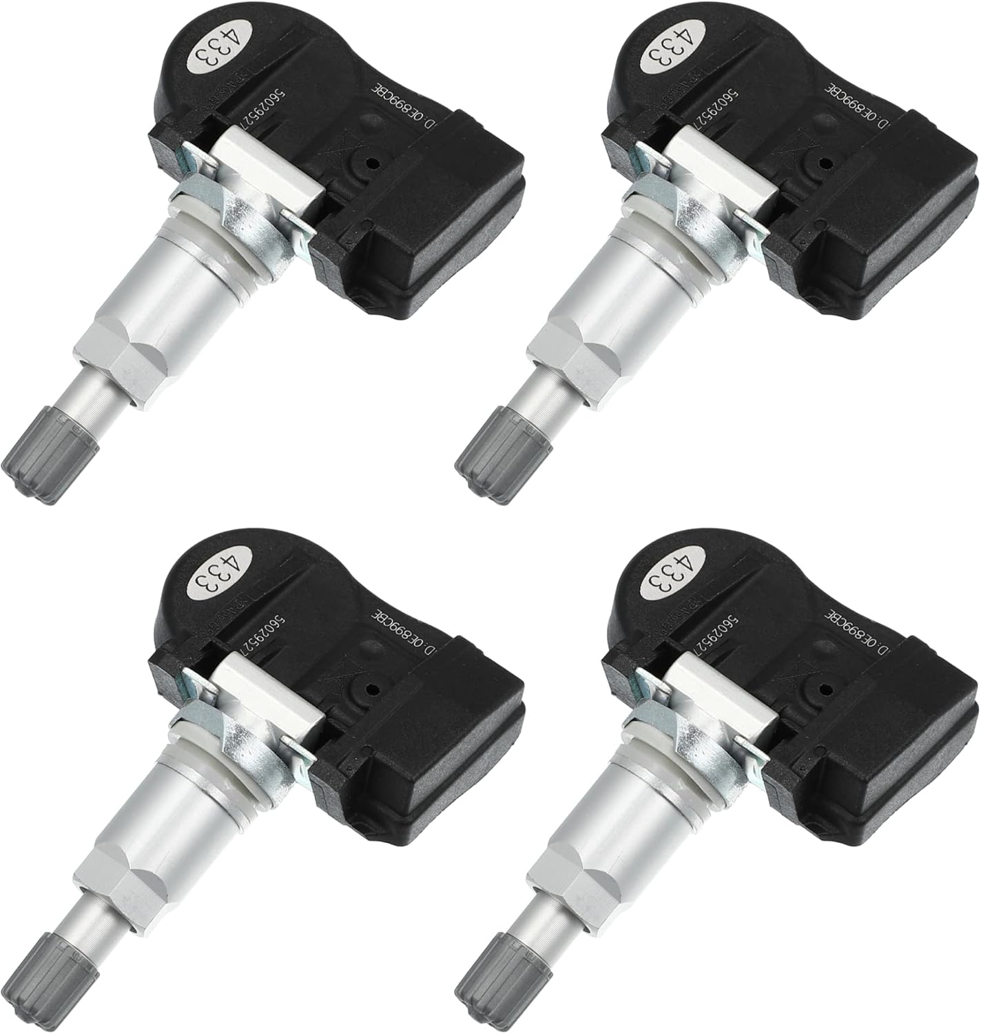 X AUTOHAUX 4pcs 56029527AA Tire Pressure Monitoring System Sensor 433MHz for Dodge Grand Caravan C/V SE SXT 3.3L V6 - Flex 3.8L V6 - Gas 4.0L V6 - Gas 09-10