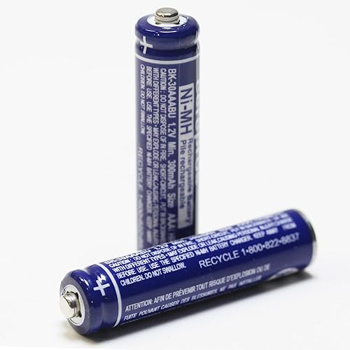 Miniatura 3 de Cerepros Paquete de 2 baterías BK-30AAABU de 1.2 V 300 mAh para Panasonic KX-TGDA50 KX-TGD530 KX-TGD630 KX-TGD632 KX-TGDA63 W KX-TGD860 W KX-TGD864 W