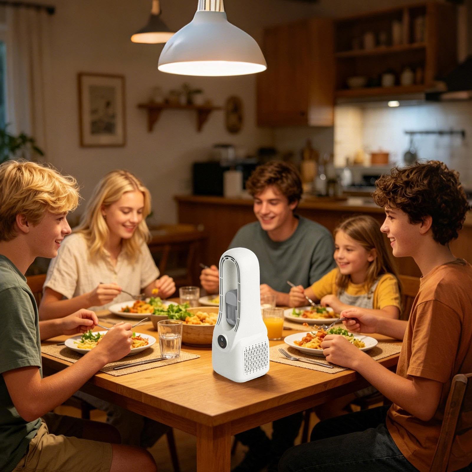 Ventilatore Da Scrivania Ricaricabile Dispositivo senza pale 6 velocità