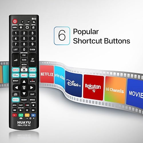 Miniatura 4 de Nuevo control remoto universal para todos los controles remotos de TV LG, reemplazo actualizado para LG Smart TV con 6 botones de acceso directo,