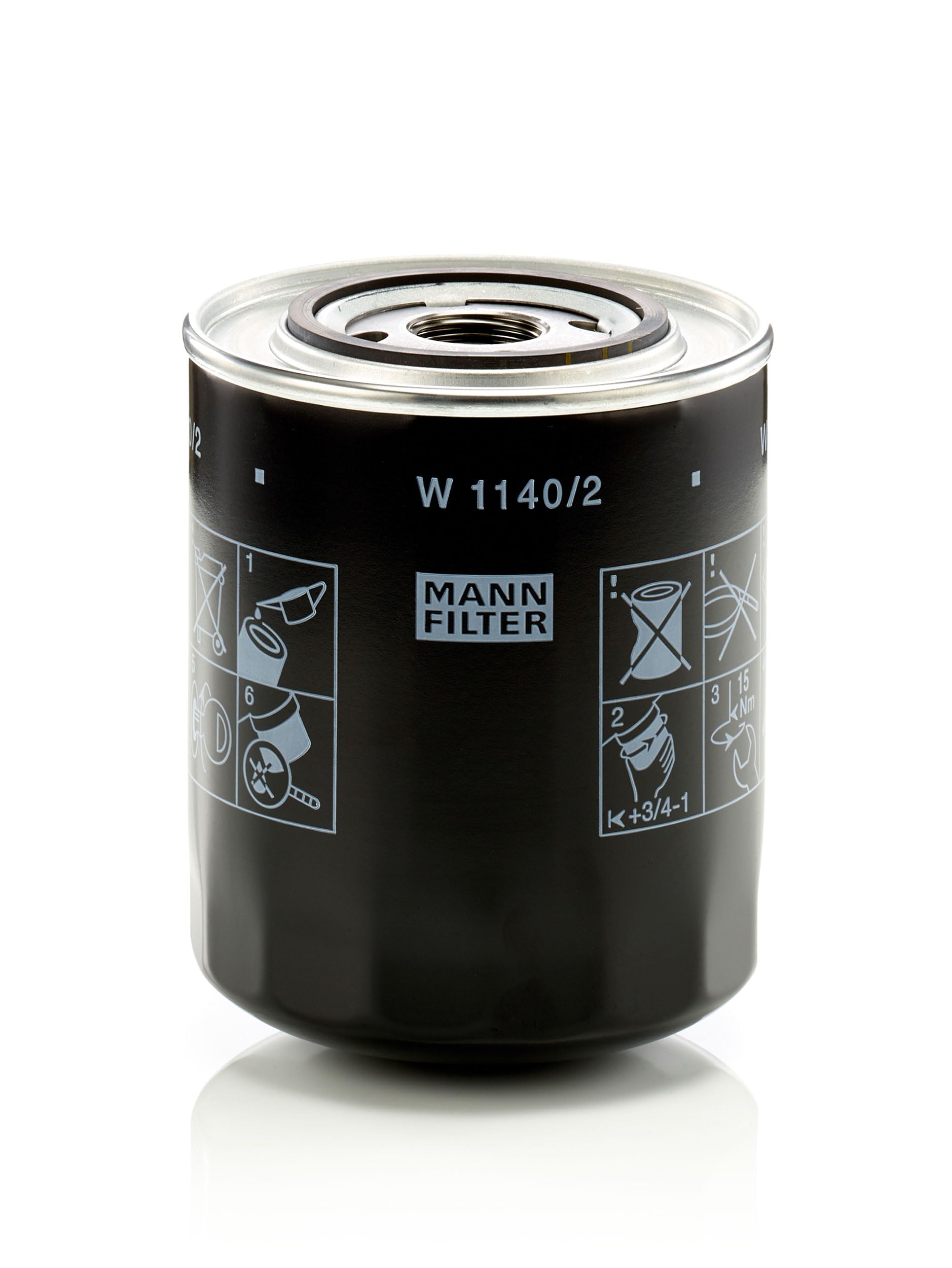 OIL FILTER W 1140/2 FOR VOLVO TD 40 A 3.6L 6cyl F4