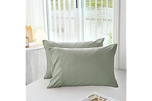 MILDY Premium Sage Green Pillowcases: Indulge in an Oasis of Comfort