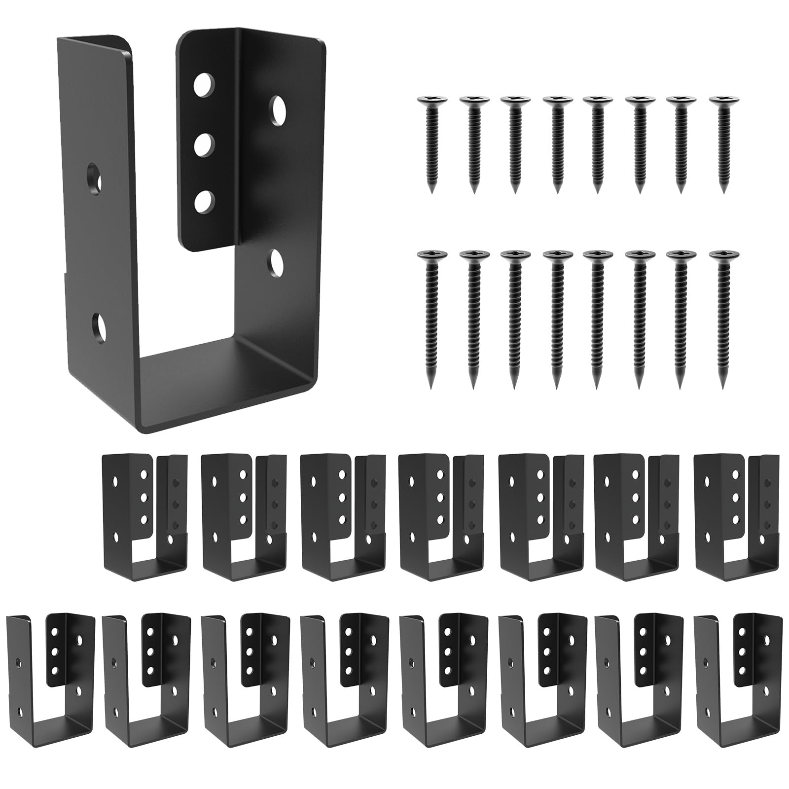 Connecteur de garde-corps de terrasse en acier inoxydable, lot de 16 supports 5x10 cm