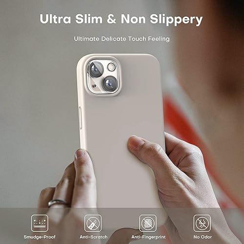 Vista 20 de TOCOL - Funda 5 en 1 para iPhone 11, con 2 protectores de pantalla + 2 protectores de lente de cámara, funda delgada de silicona líquida a prueba