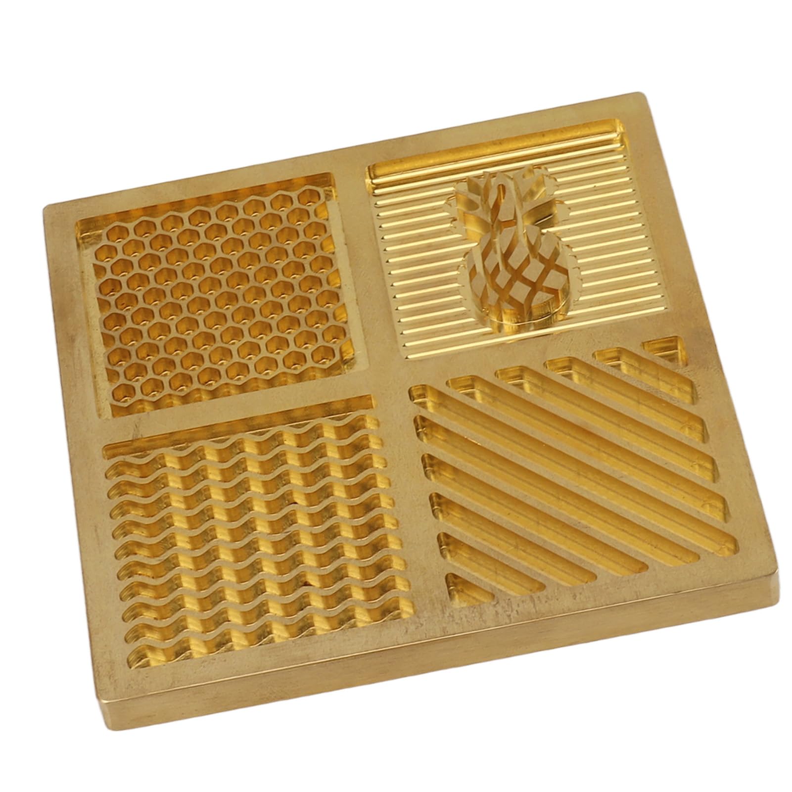 POENVFPO Moule à Glaçons en Laiton pour Cocktails Personnalisés, 10 Cm