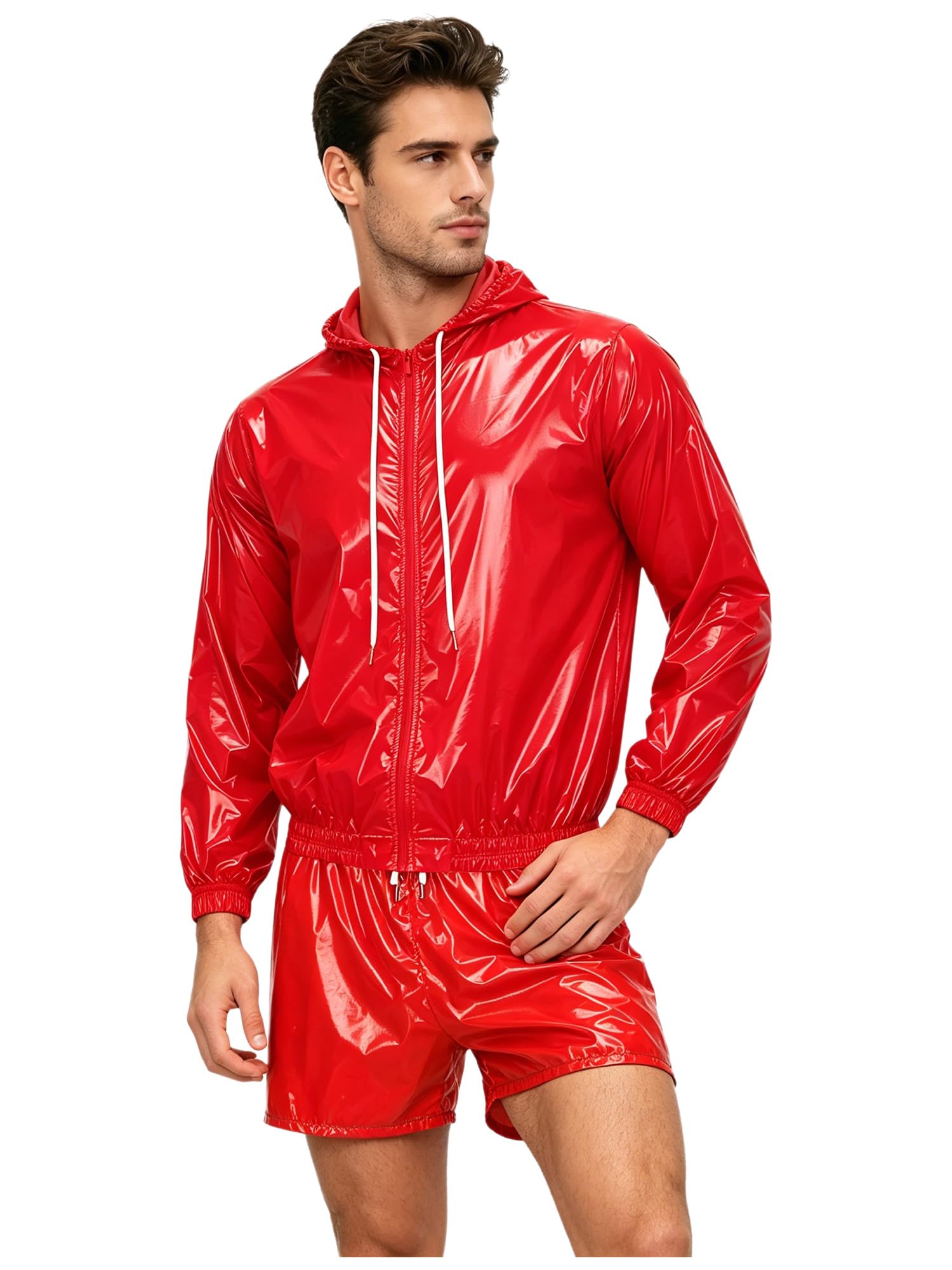 Sywiyi Uomo Set Abbigliamento Sportivo Casual Tuta Allenamento Streetwear Clubwear Attrezzatura La Pioggia Golf Tuta Sportiva Sport