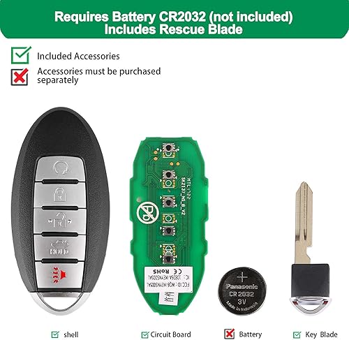 Miniatura 6 de Autel IKEY para Nissan, IKEYNS5TPR, funciona con KM100IM508IM608, llavero programable, reemplazo de llave inteligente de calidad OE, creación de