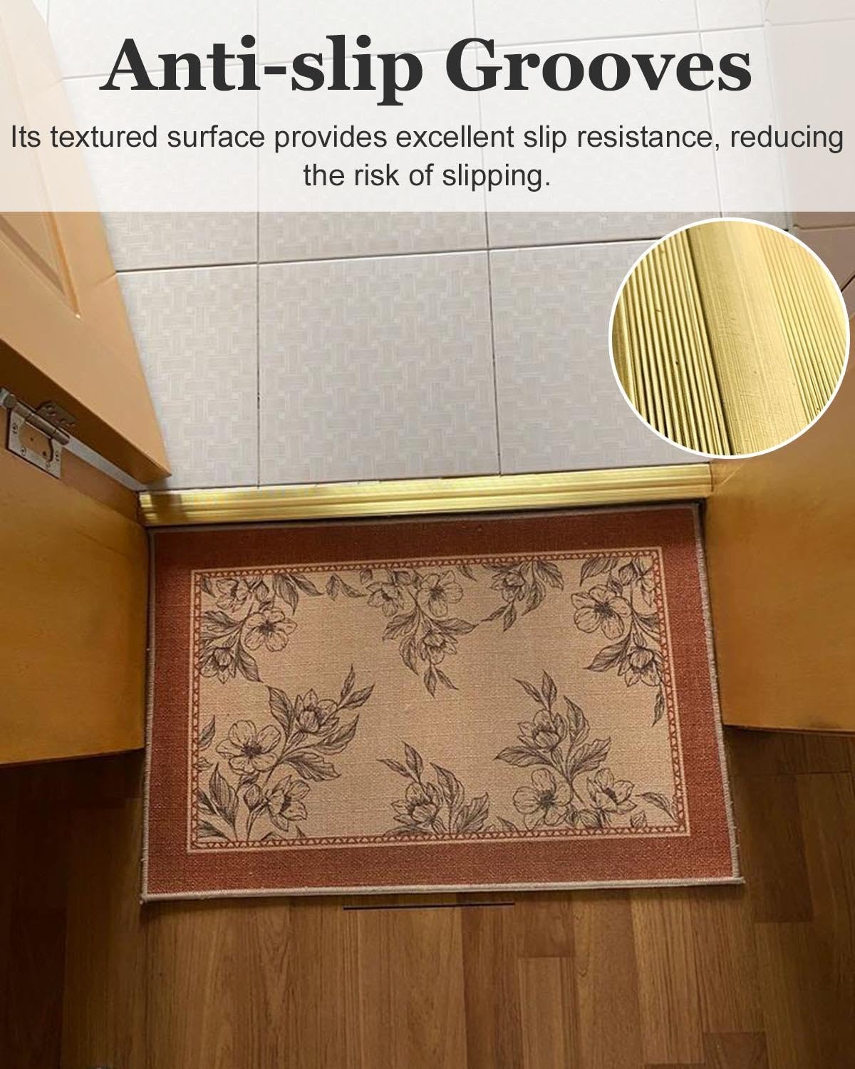 Striscia di Transizione Rampe di Soglia Antiscivolo in Ottone Color Oro