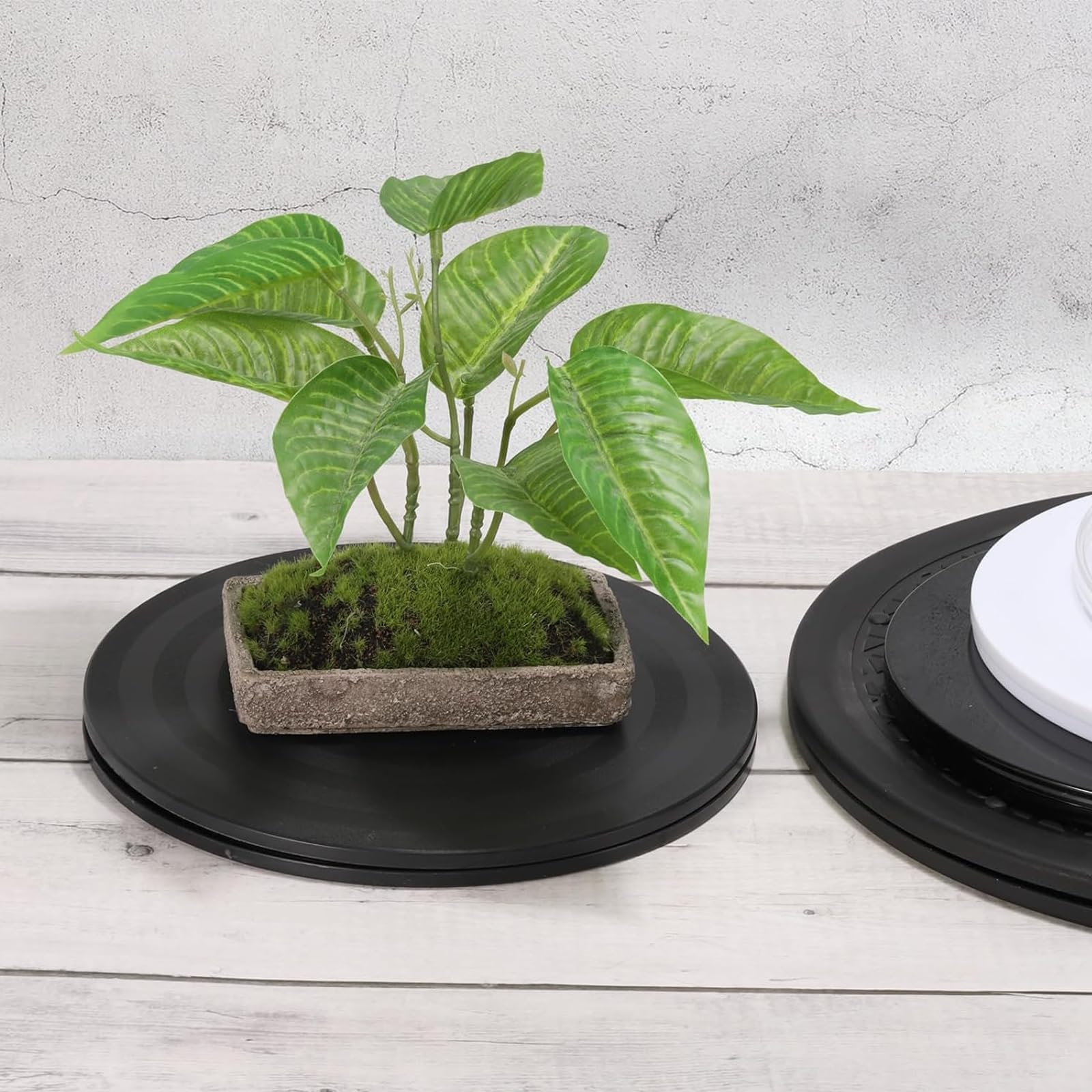 20 cm, draaibaar platform, draaibare basis voor platenspeler, 360 graden draaibare standaard, draaitafel met kogellagers van staal, draaibare plaat voor tv, monitor, handwerk, bonsai-planten (20 cm