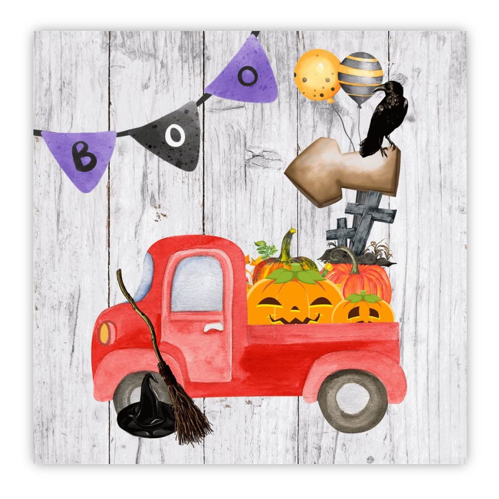 Panneau automne bois pour reussir sa decoration murale Halloween