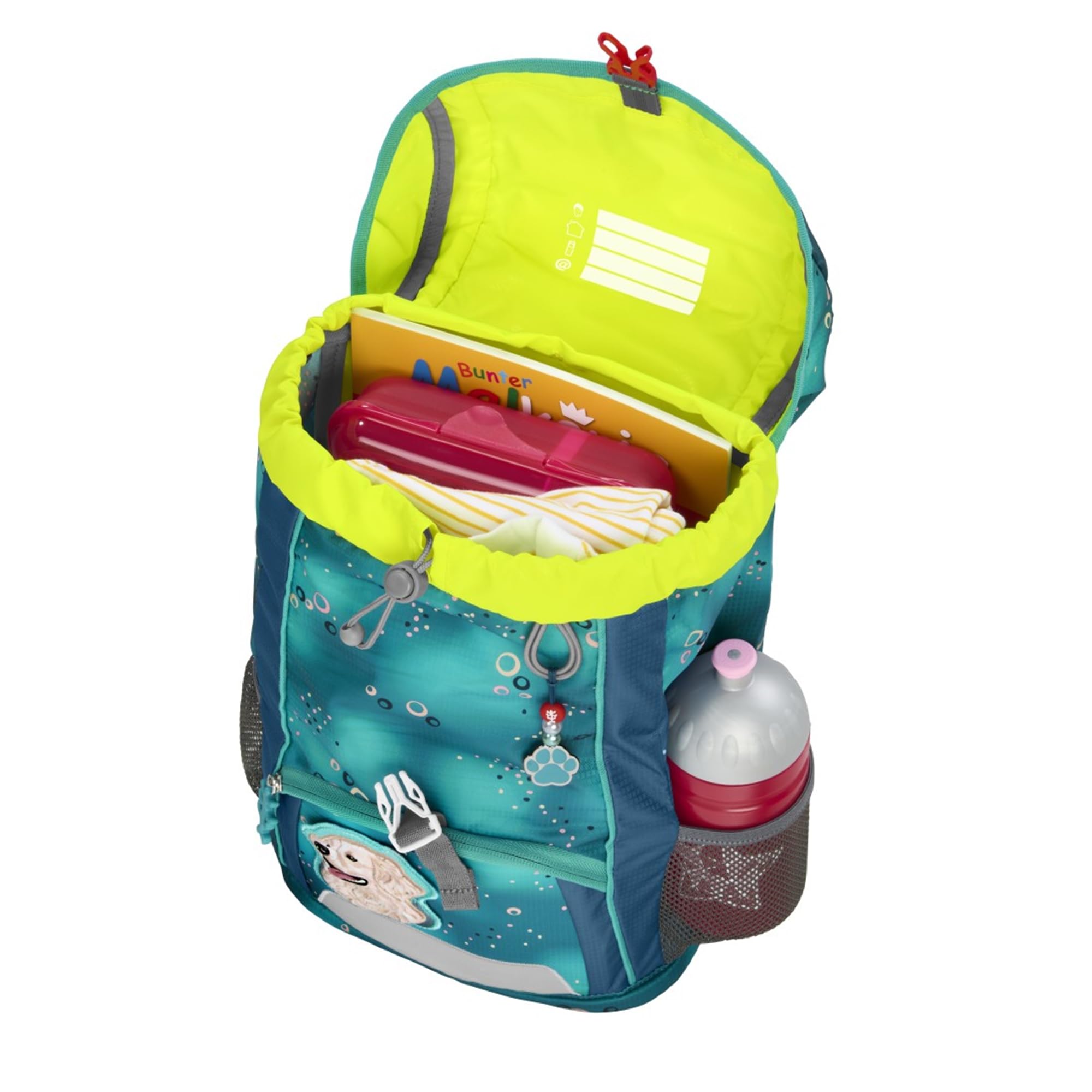 Step by Step Zestaw plecaków dla dzieci, z poduszką do siedzenia, ergonomiczny mini tornister ze zdejmowanym paskiem piersiowym, do przedszkola, przedszkola i na czas wolny, 13 l, Dog Basty -