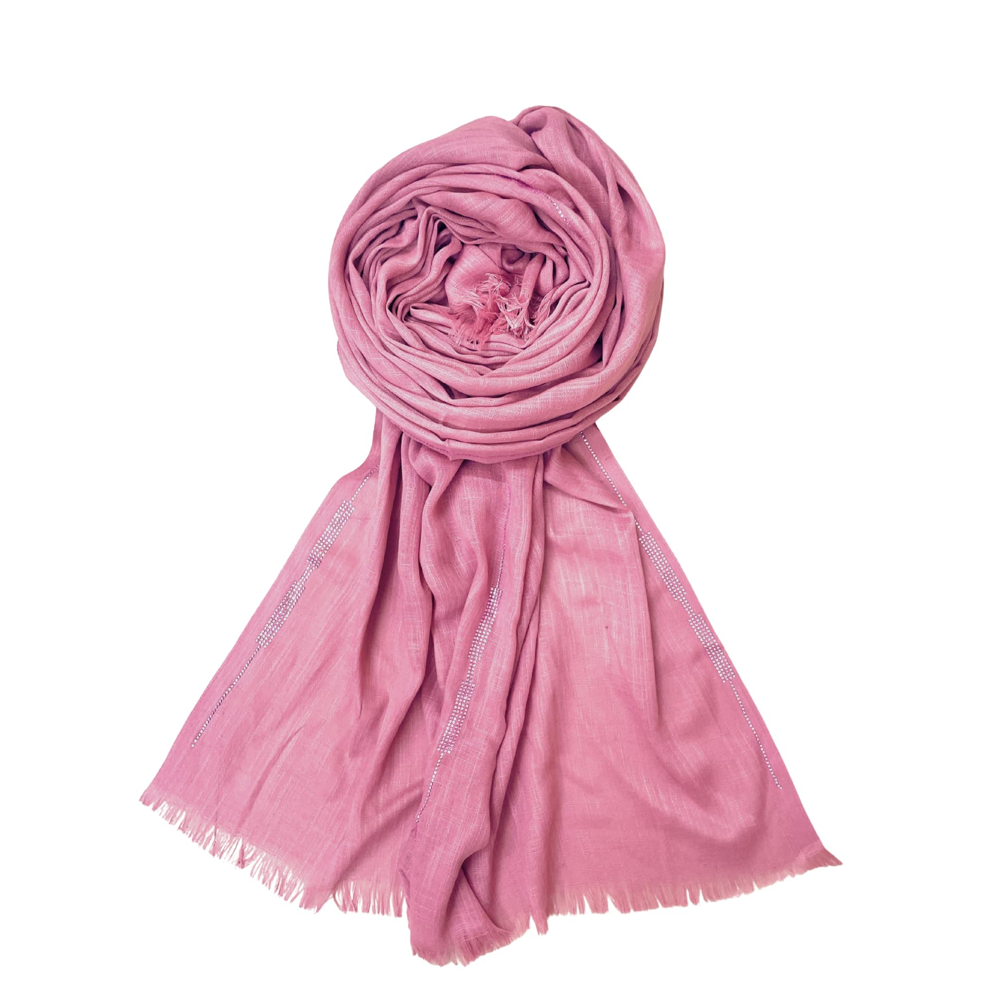 Scarf Woman Voile Cotton Scarves with Rhinestone Embellishments | Hijab Scarf | Headscarf | Neck Scarf | Stoles | Wraps Size 71" L x 32" W-image-32