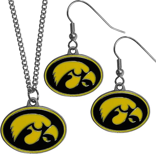 Miniatura 2 de Siskiyou NCAA unisex-adult Dangle Earrings and Chain Necklace Set