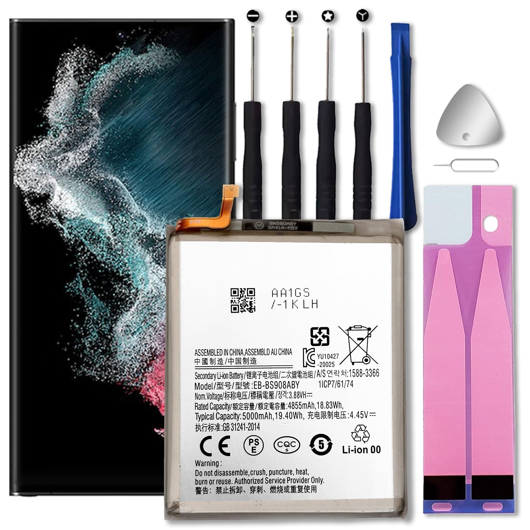 Amazon.com: TGXJI Replacement Battery for Galaxy S22 Ultra, (2026