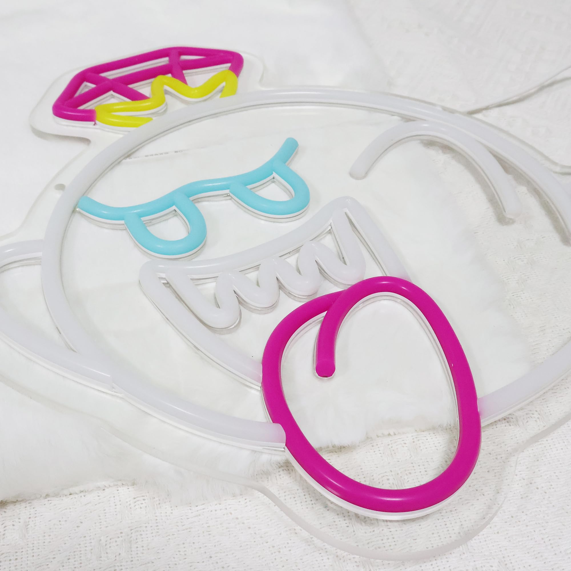 Amazon.co.jp: JAUEMT ネオンサイン King Boo The Ghost Face LED