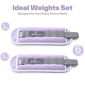 Sportneer Ankle & Wrist Weights with Reflective Straps for Women, Men & Kids - 1/2/3/4/5/10 lb Weighted Weights for Strength Training, Walking, Running, Pilates, Physical Therapy, Leg & Arm Workouts