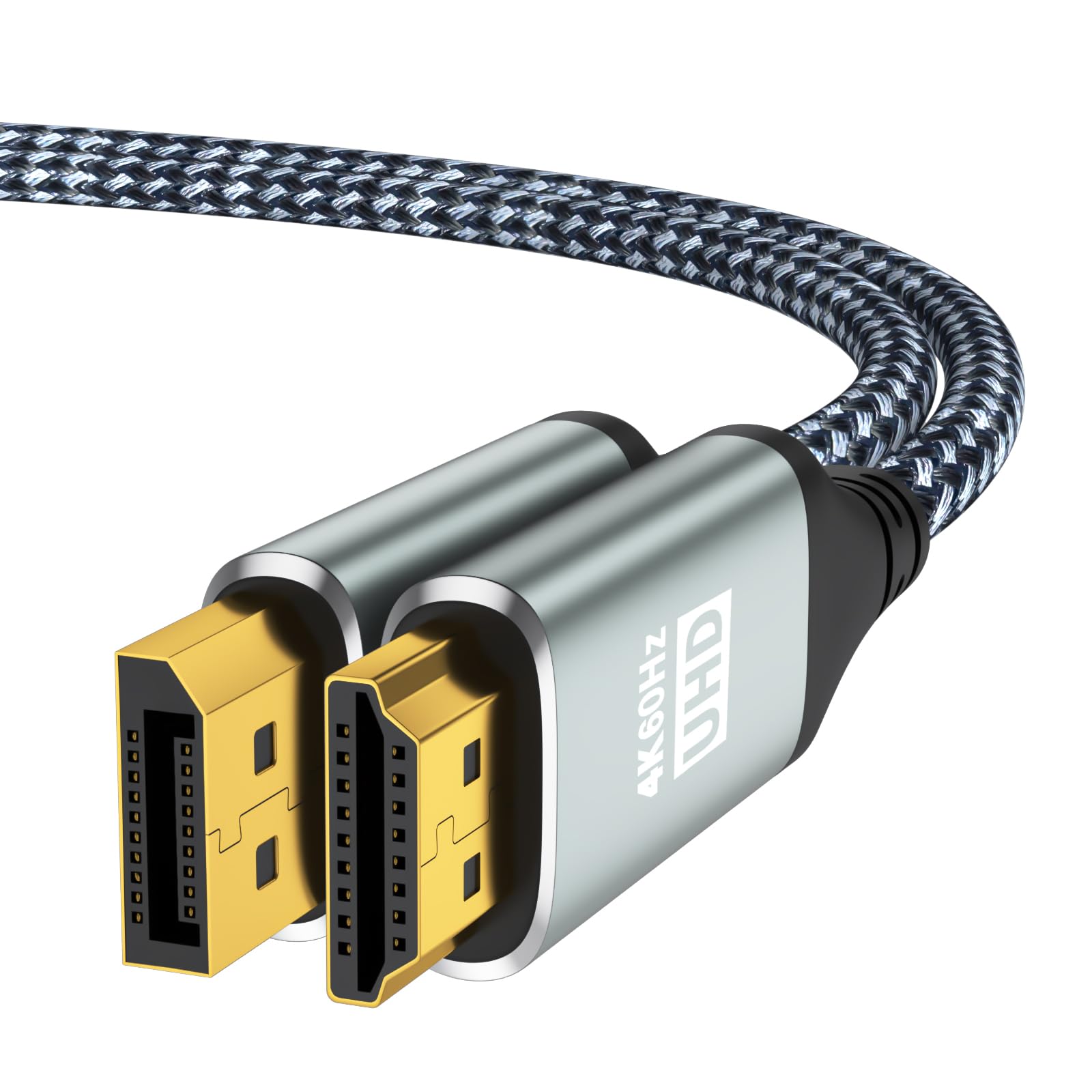 4K DisplayPort To HDMI Cable 50 FT, Uni-Directional DP (Source - View #3