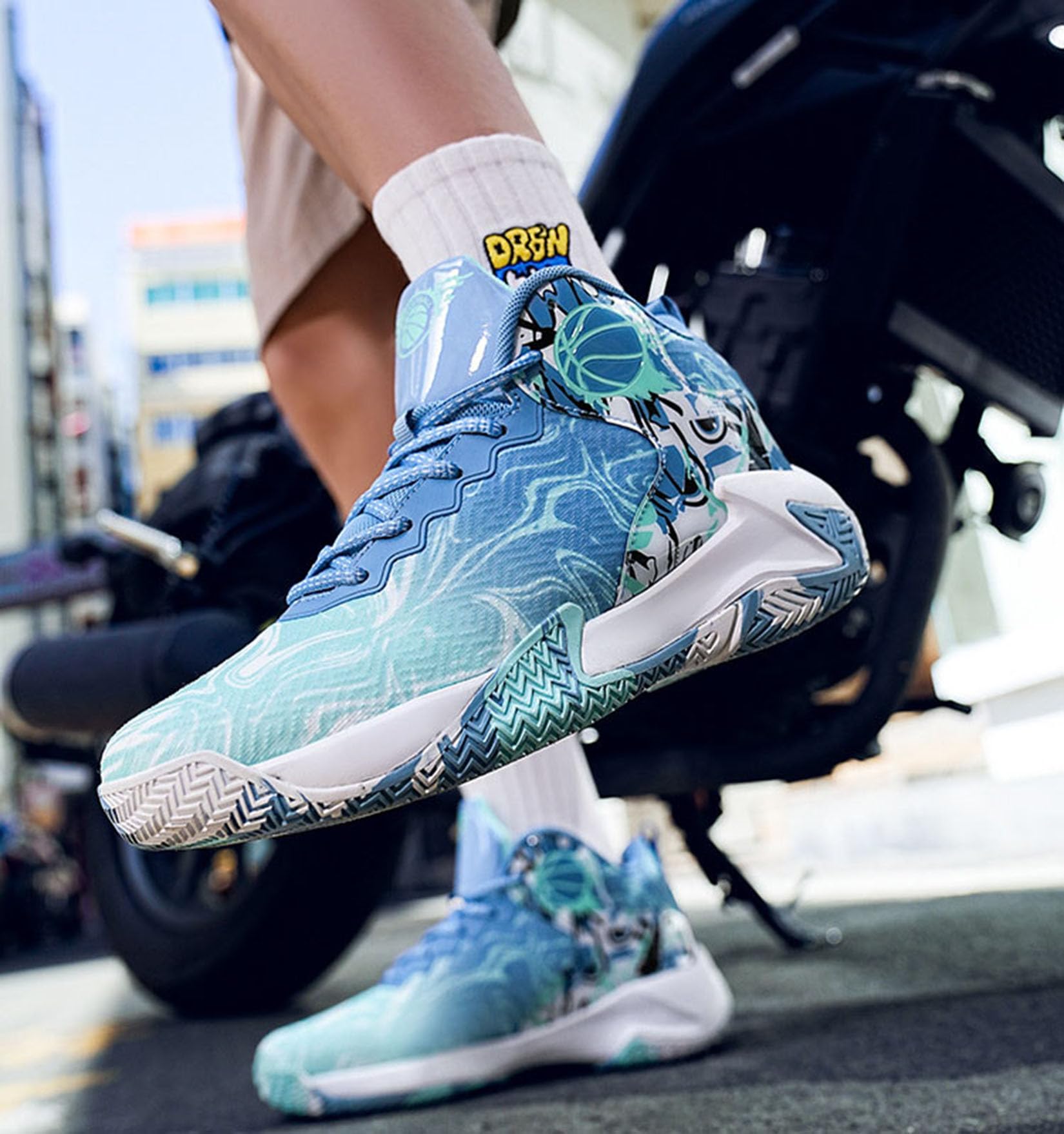 Męskie Buty Do Koszykówki Buty Treningowe Dla Chłopców Outdoor Buty Do Koszykówki Sportowe(43 EU, Q2)