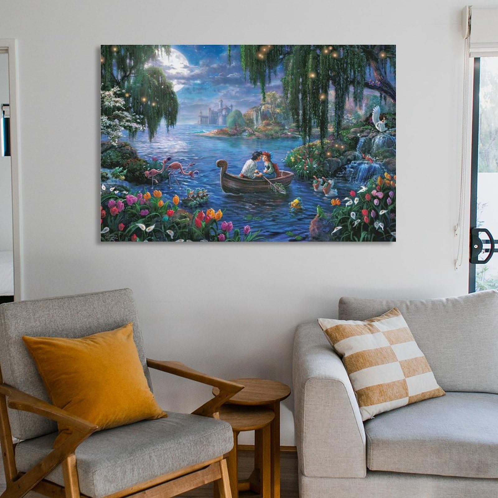 【未使用】DLR 海外 ディズニー 絵画 絵 イラスト アート　リトルマーメイド 未使用】DLR 海外 ディズニー 絵画 絵 イラスト アート リトル