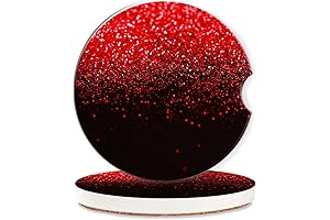 Mesmerizing Car Coasters in Hypnotizing Red