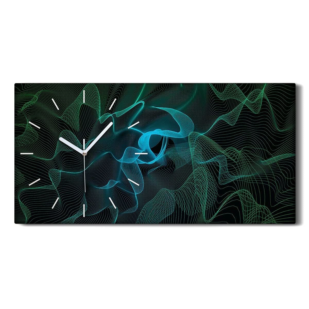 Horloge sur Toile Sans Tic-Tac 60x30cm Image Art Moderne
