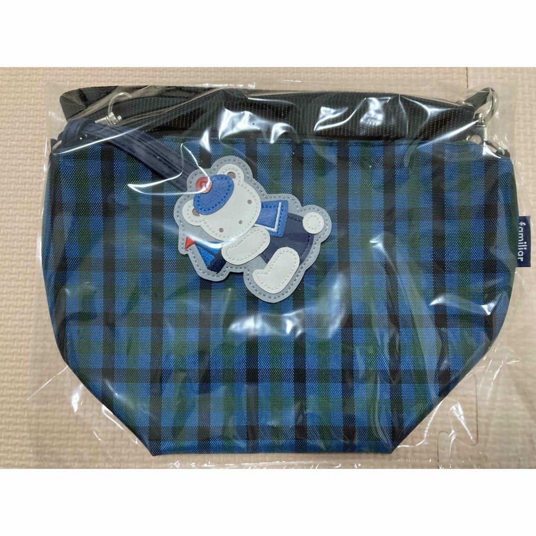 Amazon.co.jp: familiar 舟型 ポシェット 青チェック : Toys & Games