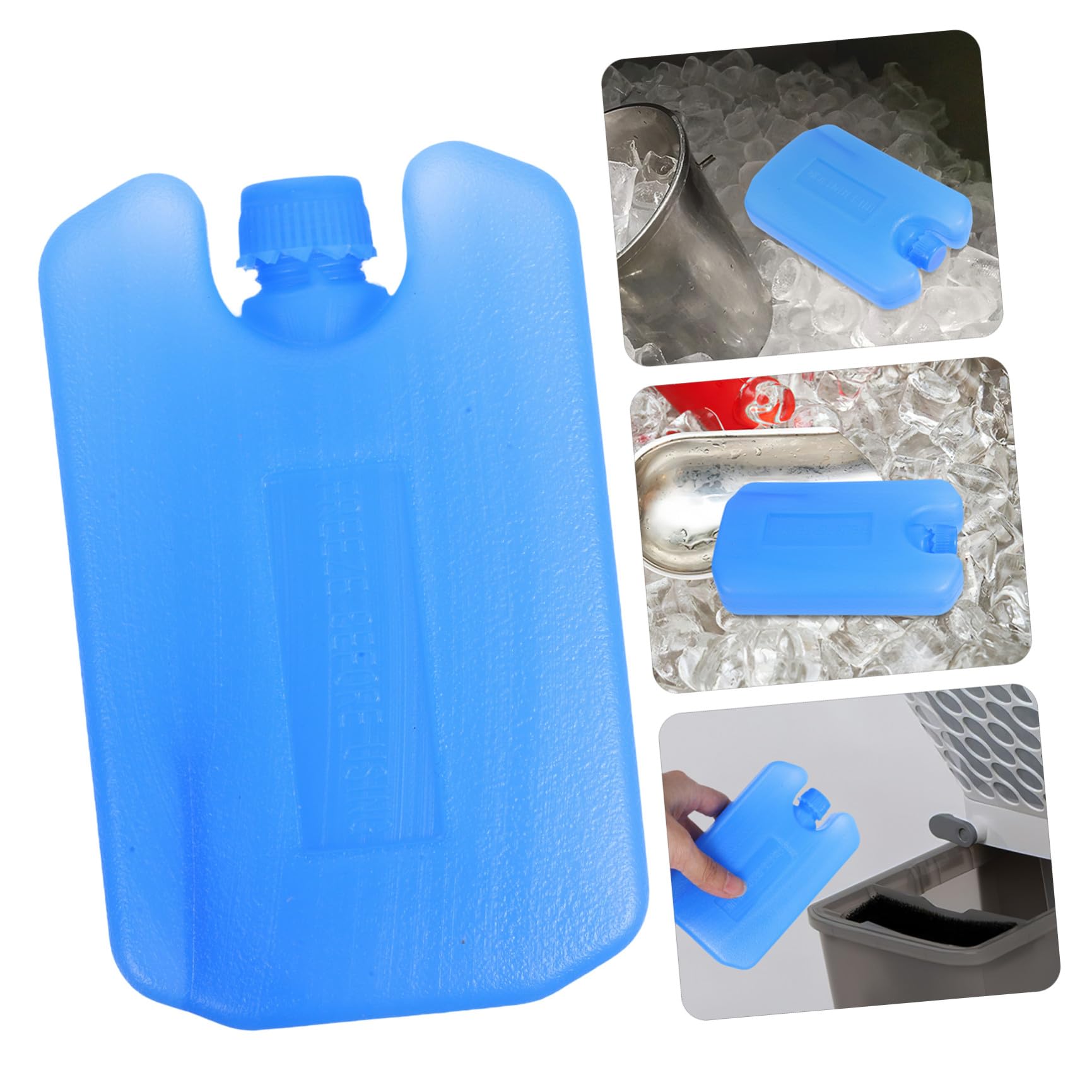 ABOOFAN 4pezzi Impacchi di Ghiaccio Riutilizzabili per Raffreddatori d Aria Ghiaccio Portatile Medio per Ventilatori Condizionatori Blu per Borsa Termica