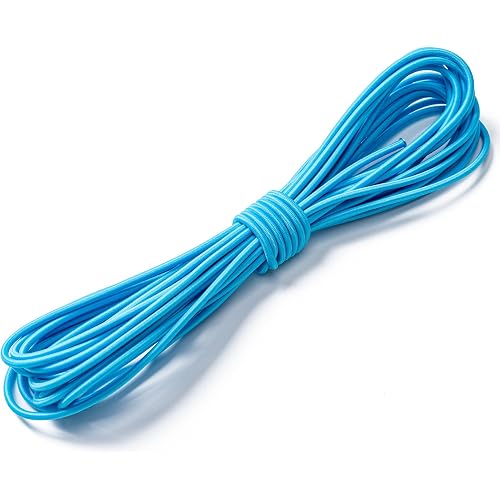 Elastic Bungee Cord, 1/8" x 50' Heavy Duty Bungie Cord(Blue)