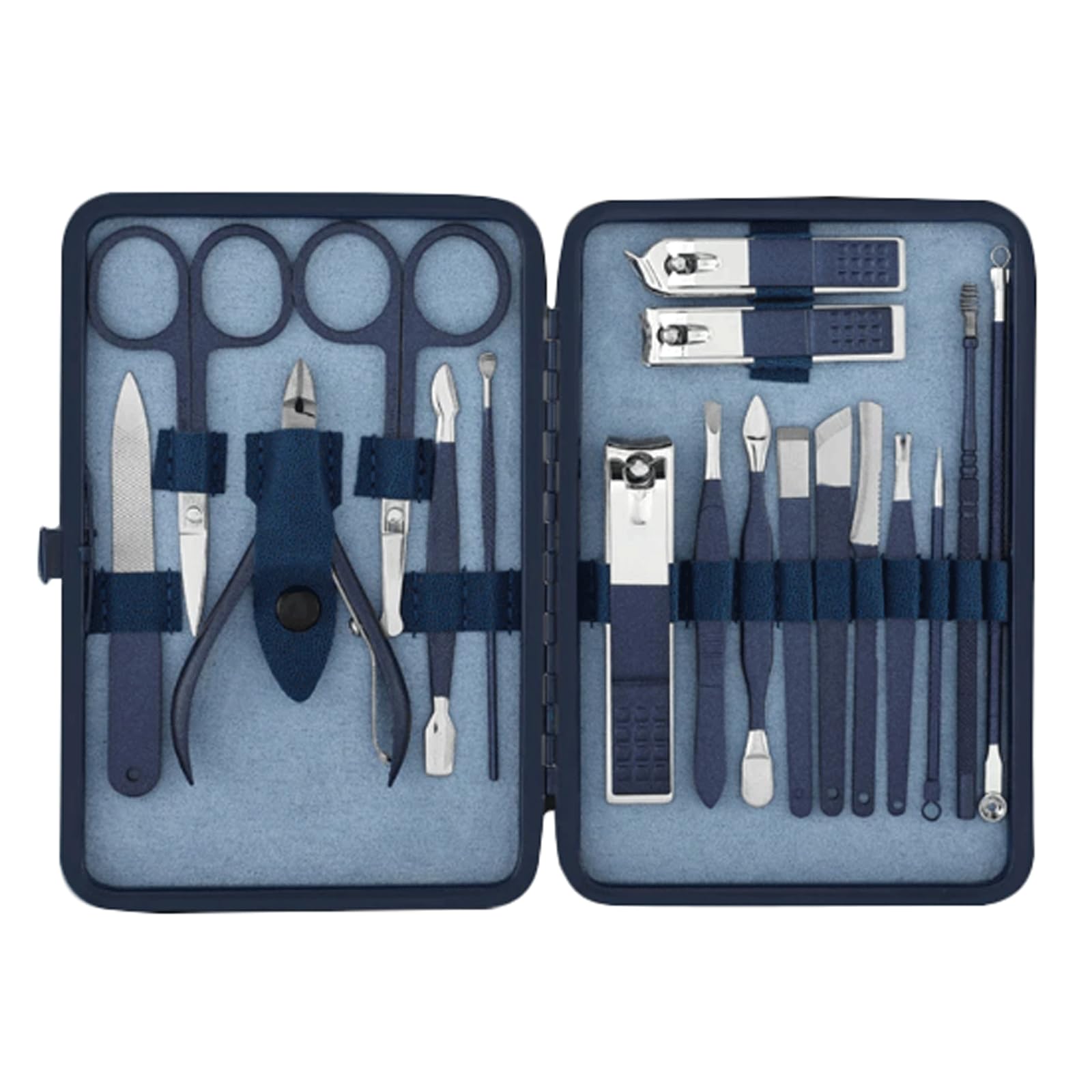 Set Manicure Kit Pedicure in Acciaio Inossidabile Tagliaunghie Kit di Strumenti per taglierina Confezione da Viaggio Portatile per Uomo Donna