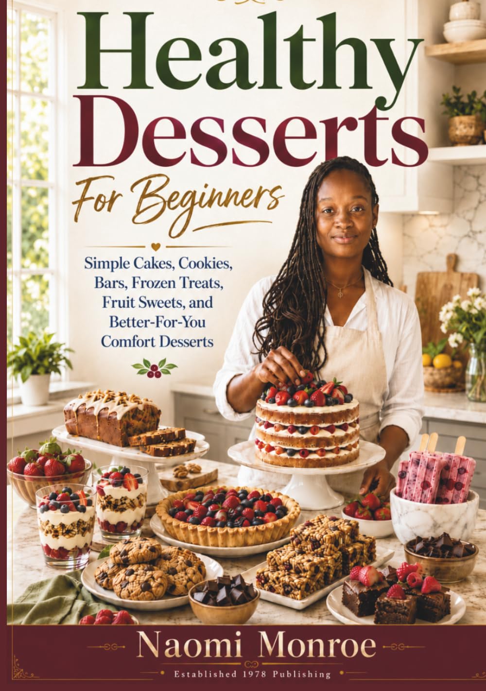 HEALTHY DESSERTS FOR BEGINNERS: Simple Cakes, Cookies, Bars, Frozen Treats, Fruit Sweets, And Better-For-You Comfort Desserts (BEAU LYONS KITCHEN)