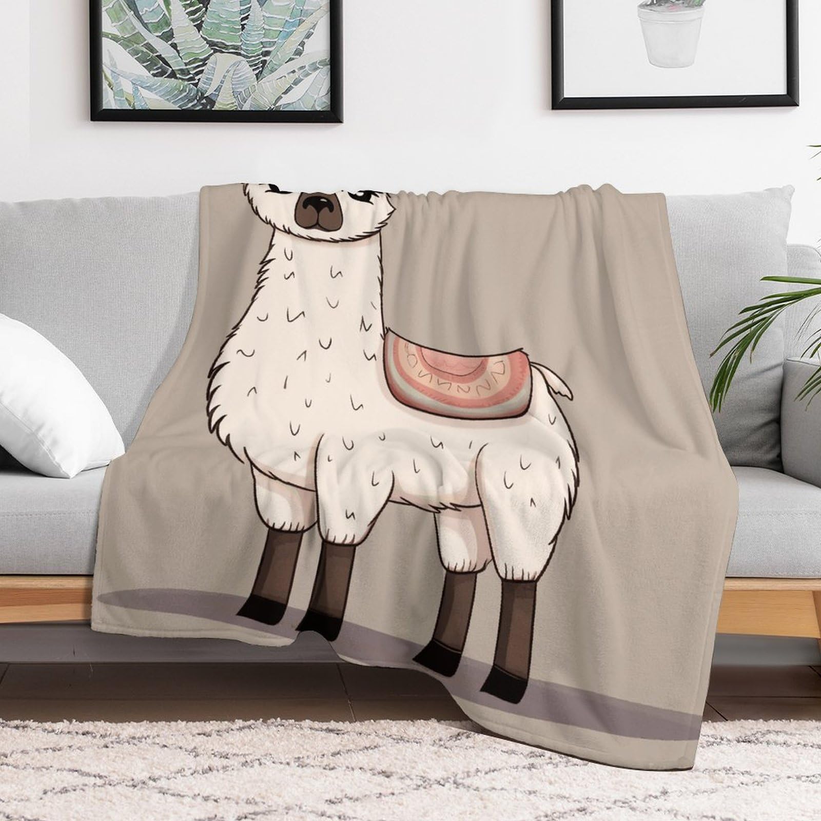 Couverture douce flanelle toutes saisons grand plaid lit canapé 177 x 203 cm