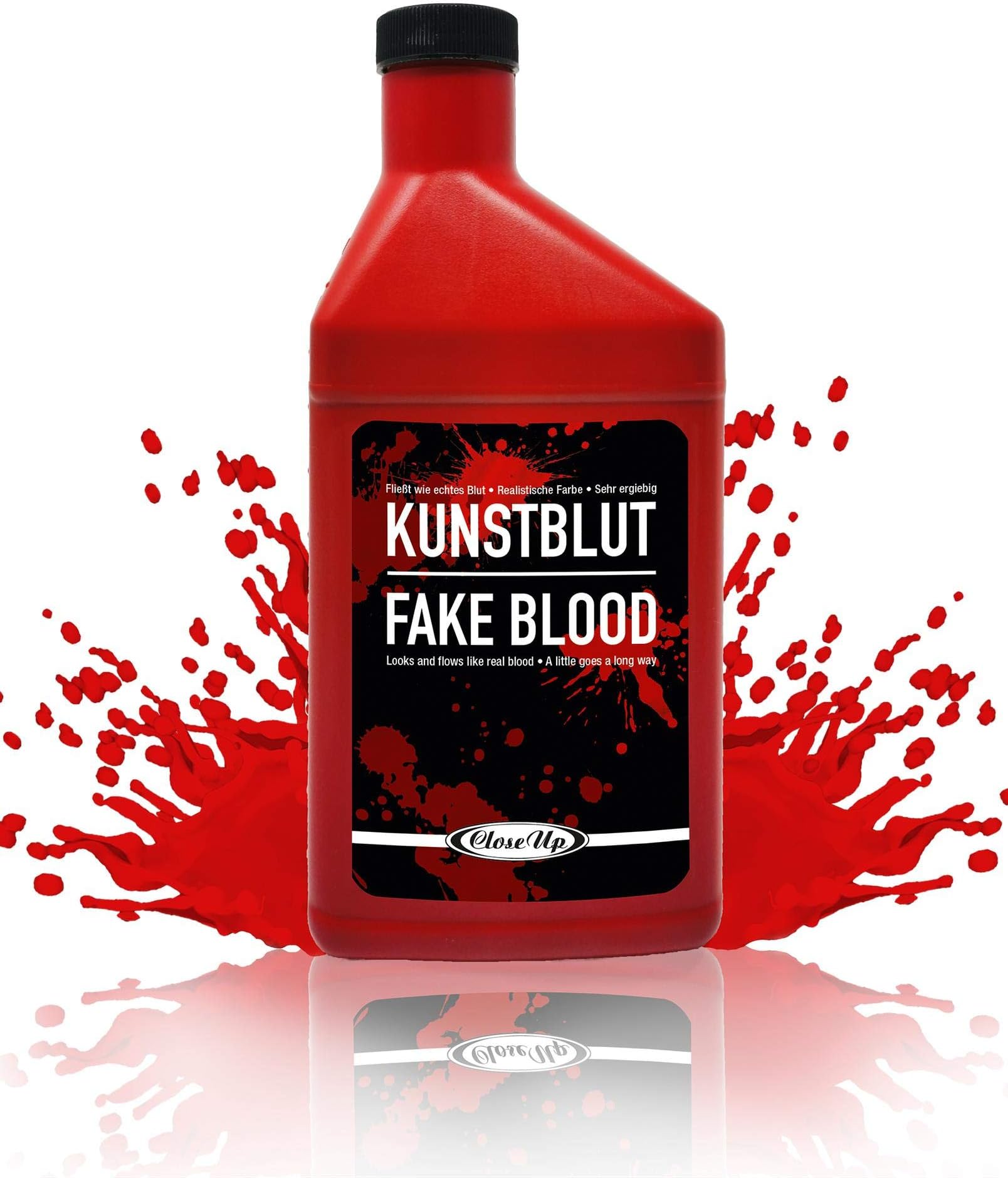 Bottle Of Fake Blood 0.47L Halloween Face & Body Kit Dracula Vampire Fancy Dress