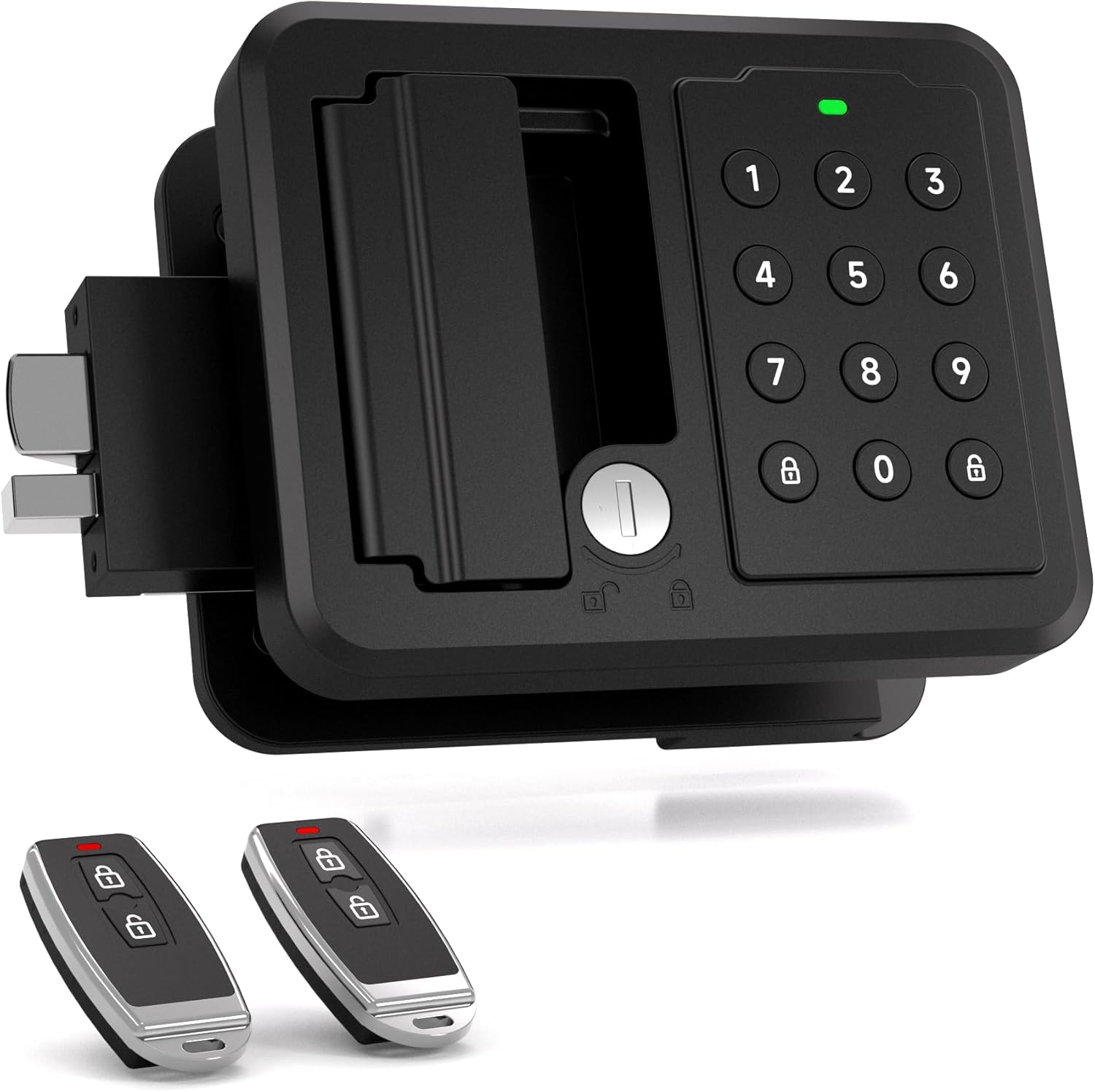 Keyless Entry RV Door Lock with Keypad & Remote, Heavy Duty Camper Door Lock Replacement for Trailers, 5th Wheels, Easy DIY Install, Full Metal Construction