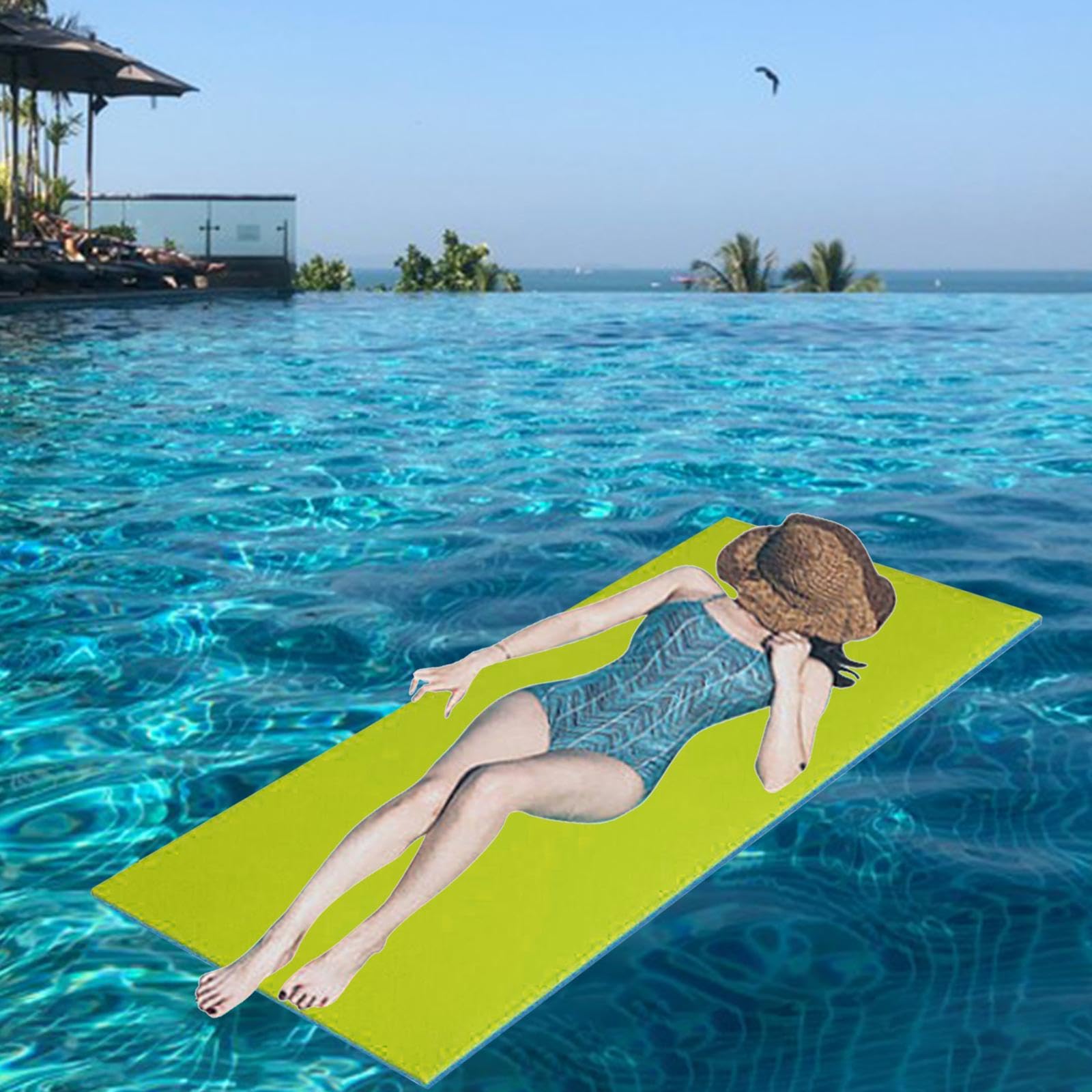 Tapis pour Activités Aquatiques, Matelas Gonflable pour Piscine