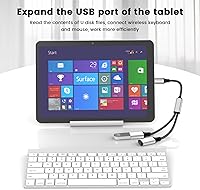 Vista 5 de MOGOOD Divisor USB C a USB USB-C OTG Y Cable Thunderbolt Splitter Tipo C a Dual USB 2.0 OTG Adaptador Hub múltiple para iPhone 17, MacBook Pro