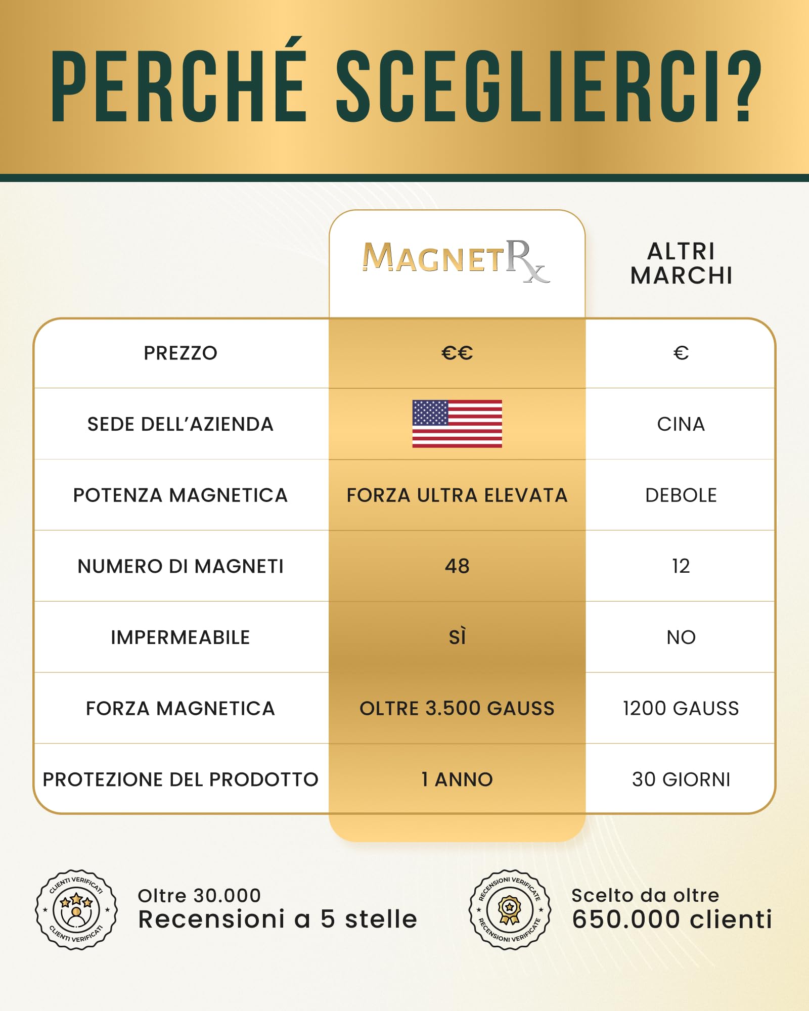 MagnetRX® Cavigliera Magnetica Terapeutica ad Alta Potenza in Titanio per Uomo – Regolabile con 50 Magneti Terapeutici (Nero)