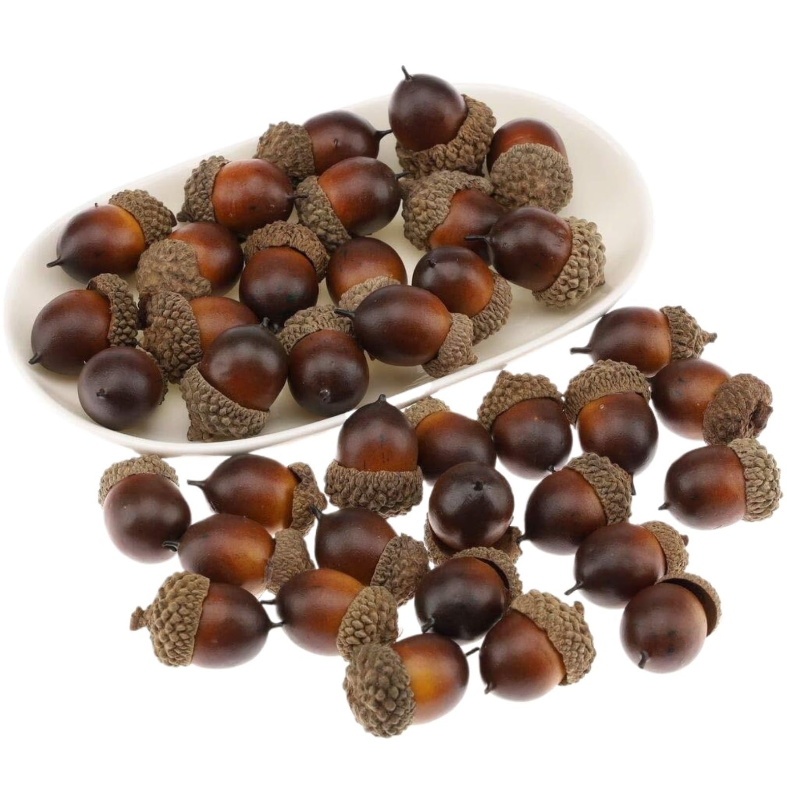 CVdrtyED Reusable Artificial Fruit Display 40 Artificial Nuts Fake Acorns Fruits Simulated Pine Cones Kitchen Ornaments