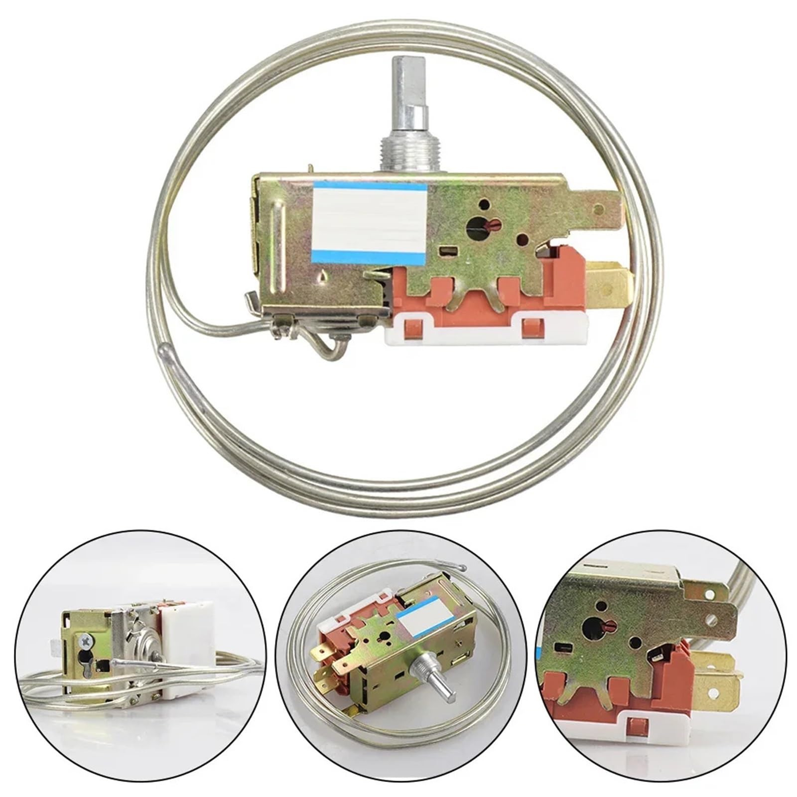 Interruttore Termostato Frigorifero WDF19-K K50 K54 K59 K59E, Compatibile Con Siemens, Compatibile Con Bosch, Con Design Ad Albero A Forma Di D, 80 Cm