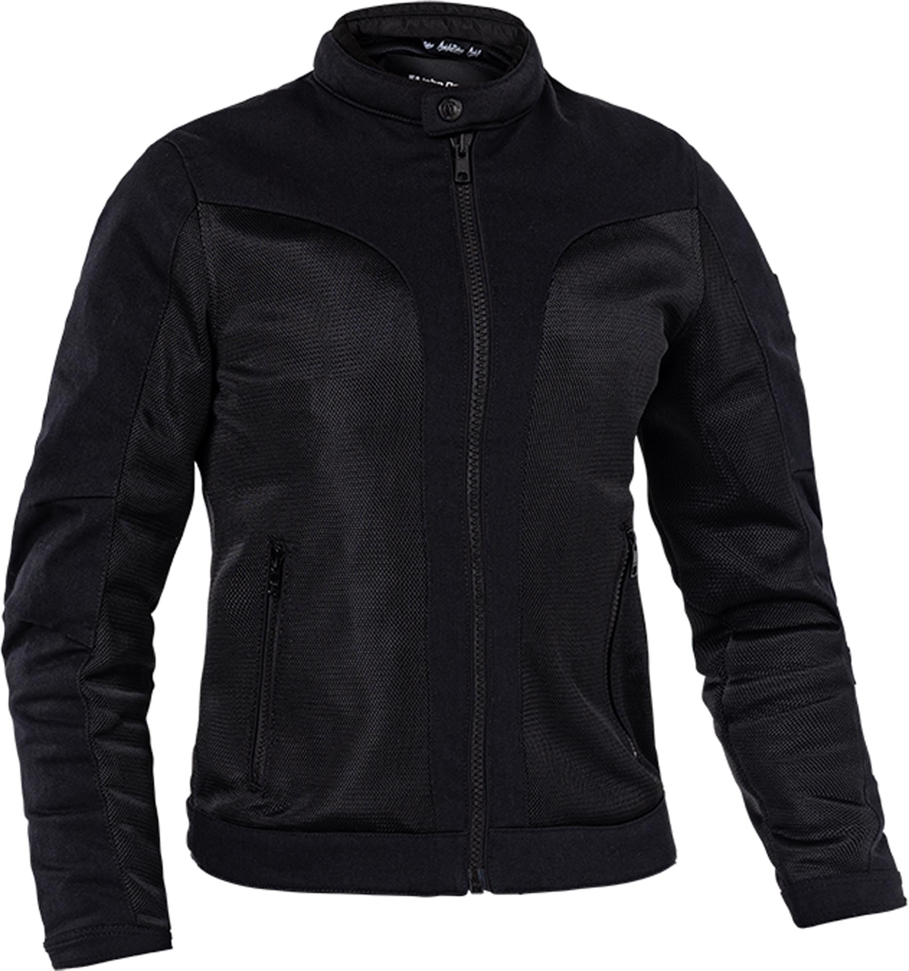 John Doe Aero Mesh Damska perforowana kurtka motocyklowa, czarny, M