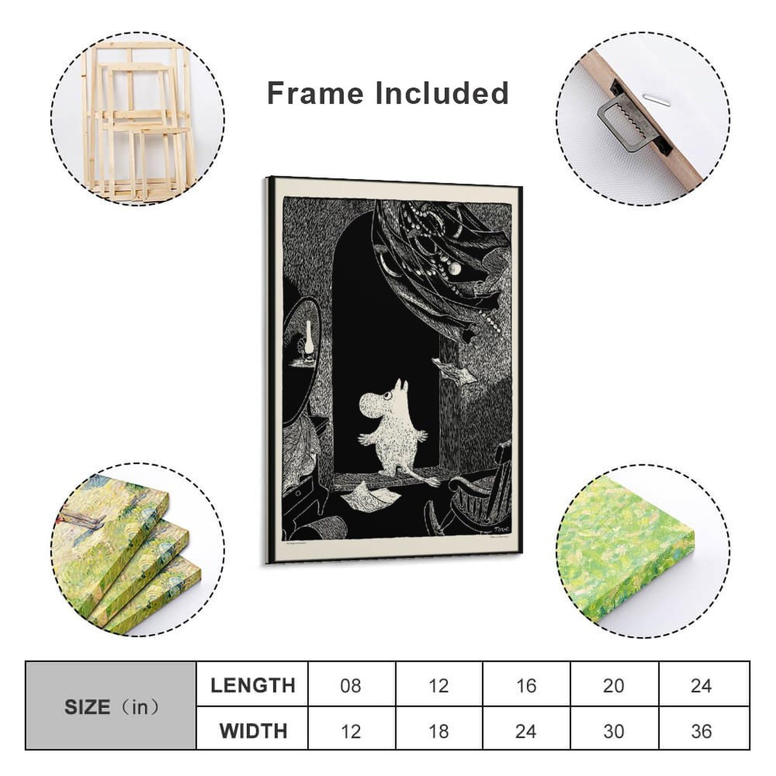 Amazon.co.jp: ムトポスターイラストアートトーベヤンソンポスター