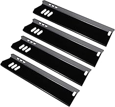 Hisencn 15 inch Grill Heat Plate Replacement for Dyna-Glo DGF510SSP, DGF510SSP-D, Backyard BY12-084-029-98, Uniflame GBC1059WB, Porcelain Steel Heat Tent, Flame Tamer, Burner Cover, Flame Tamer 4Pack