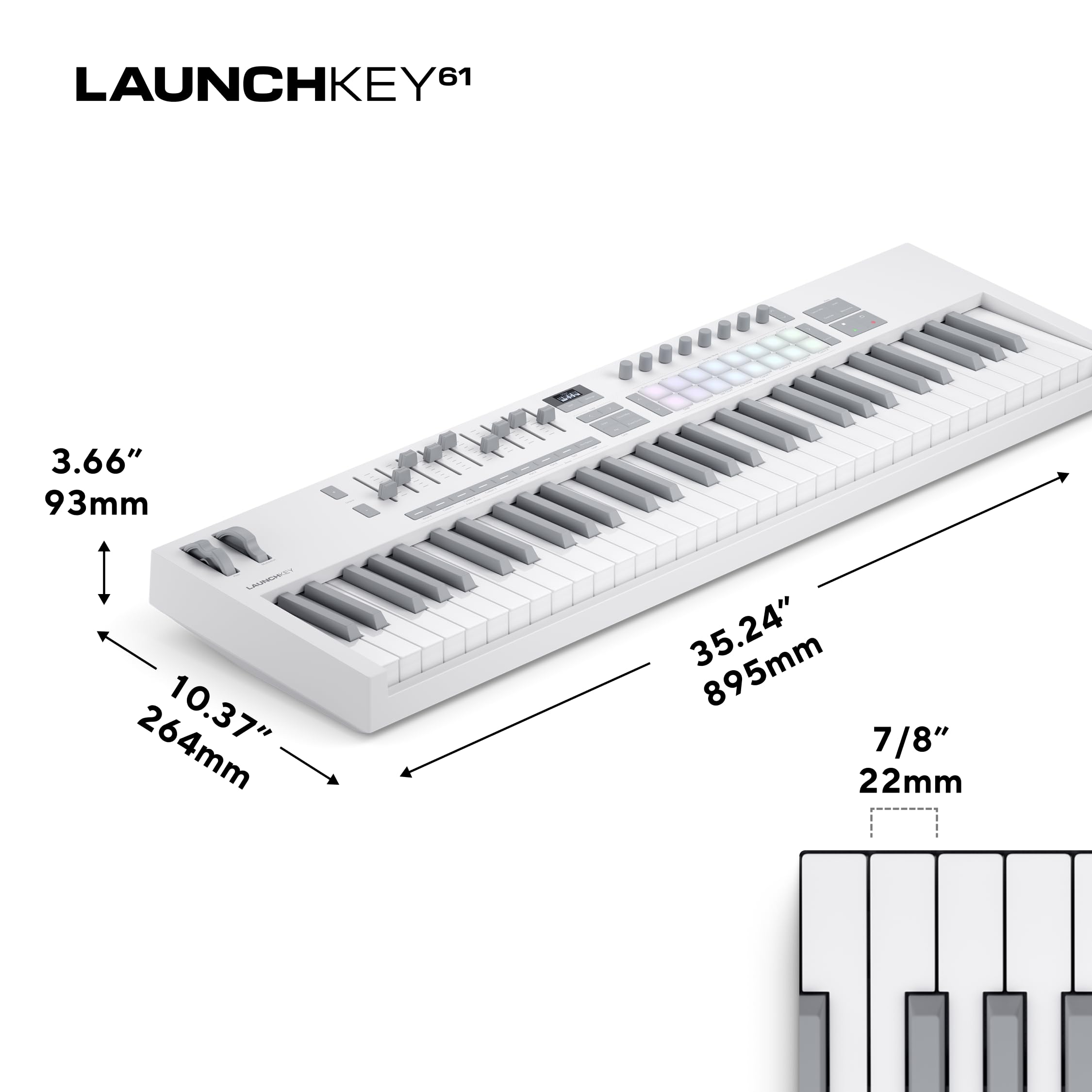 Novation Launchkey 61 White MK4 Clavier Maître USB MIDI