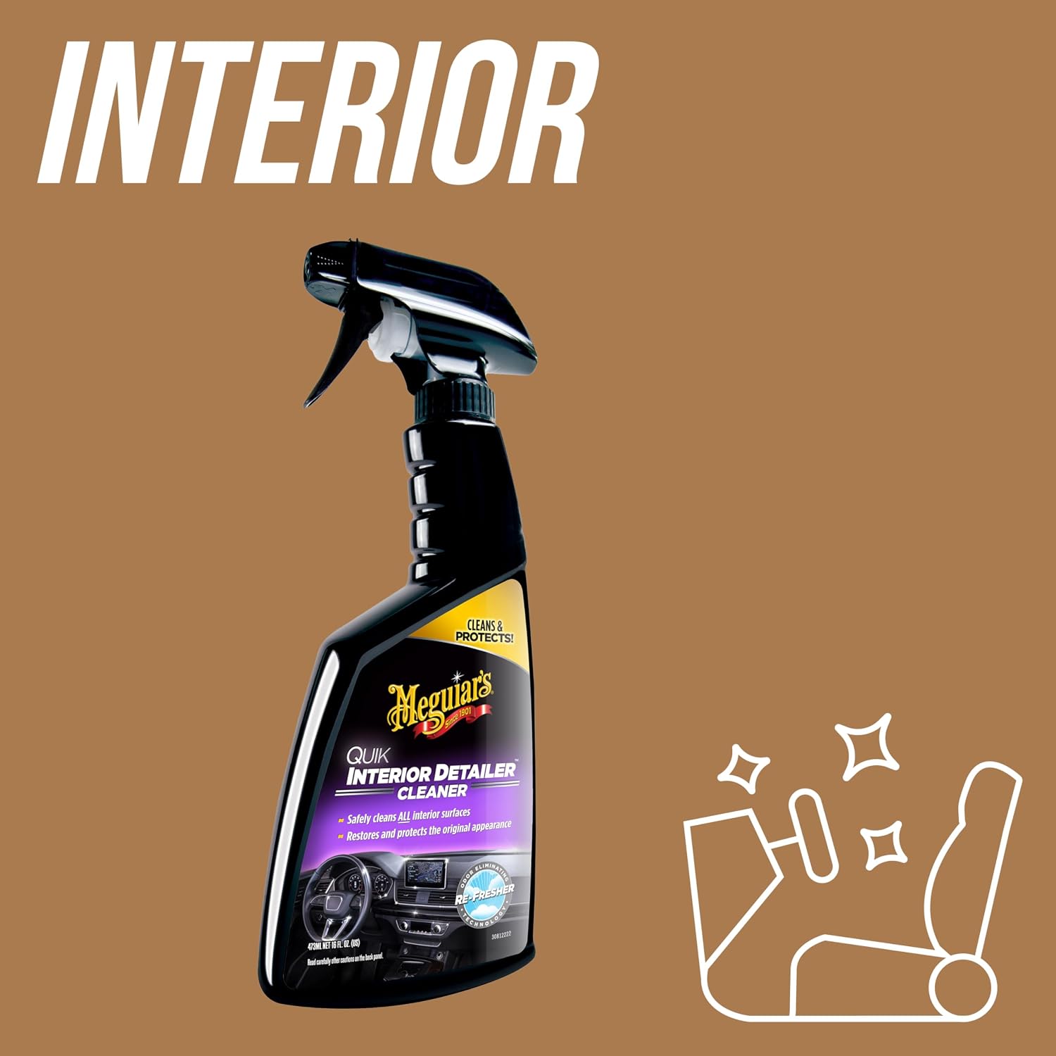 Meguiar's Quik Interior Detailer Cleaner, 473 ml - Analyse des détails et conception
