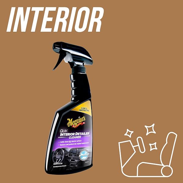 Meguiar's Quik Interior Detailer Cleaner 473ml for a Matt Finish. Cleans all Interior Car Surfaces - G13616EU - 2