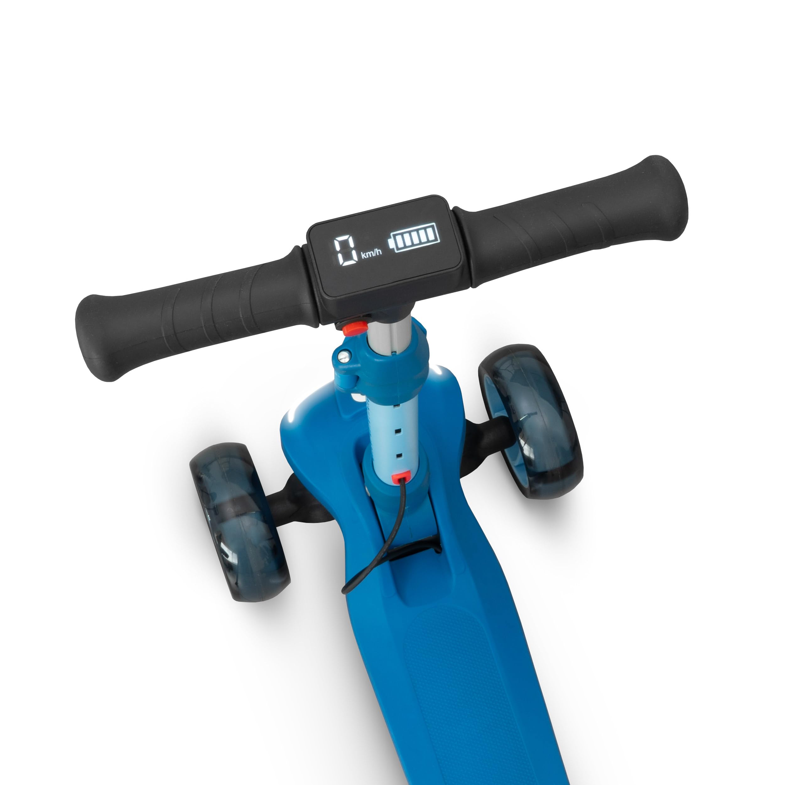 Patinete eléctrico niños 3 Ruedas OLSSON Glide Potencia 60W - 2000mAh - 8km autonomía - Velocidad máxima 6km/h - Plegable - Ruedas LED - Altura Regulable
