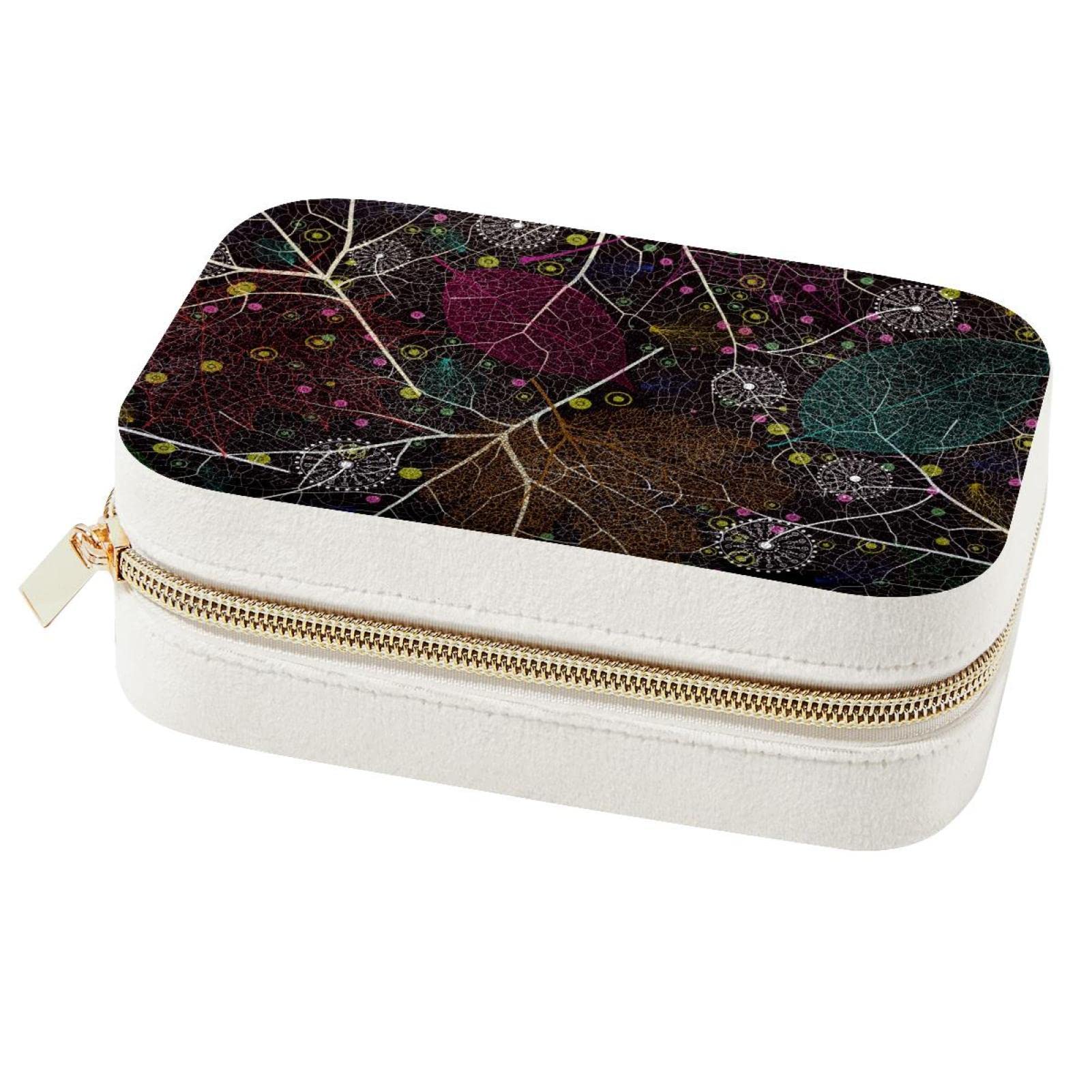 Boîte à bijoux de voyage velours portable petit format coloré